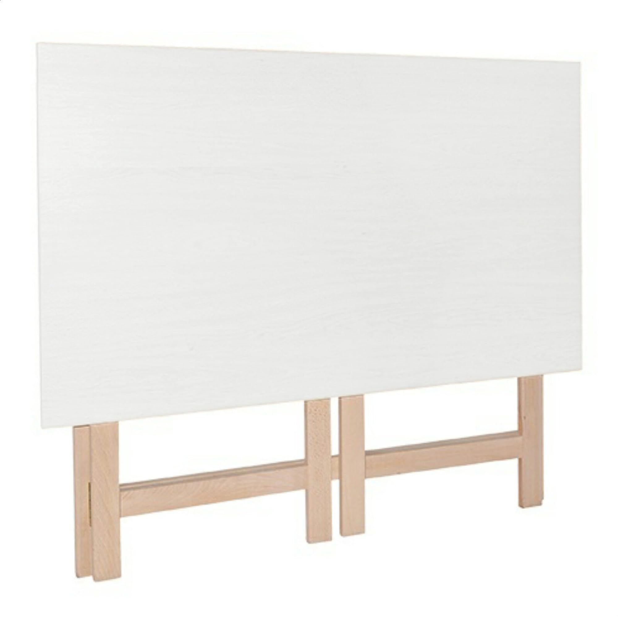 WELL HOME MOBILIARIO & DECORACIÓN Tapa Mesa Plegable Blanca, Acabado SIN Barniz, L.100 x F.60 x H.75