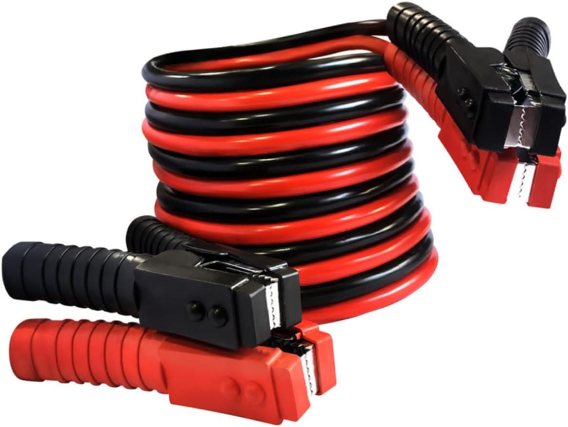 Heavy Duty Jumper Cables 3M 2500A Clips for Car Battery Boosting Emergency Vehicle Use Compatible SUV and Truck