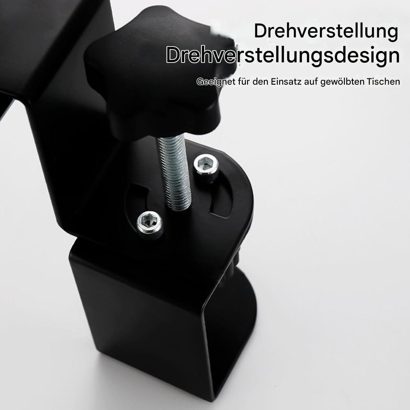 Tastaturablage unter dem Schreibtisch, drehbarer Tastaturständer mit Halterung, Computertischhalterung, ideal für Heimbüro, Schlafzimmer, Schlafsaal, PC und Laptop