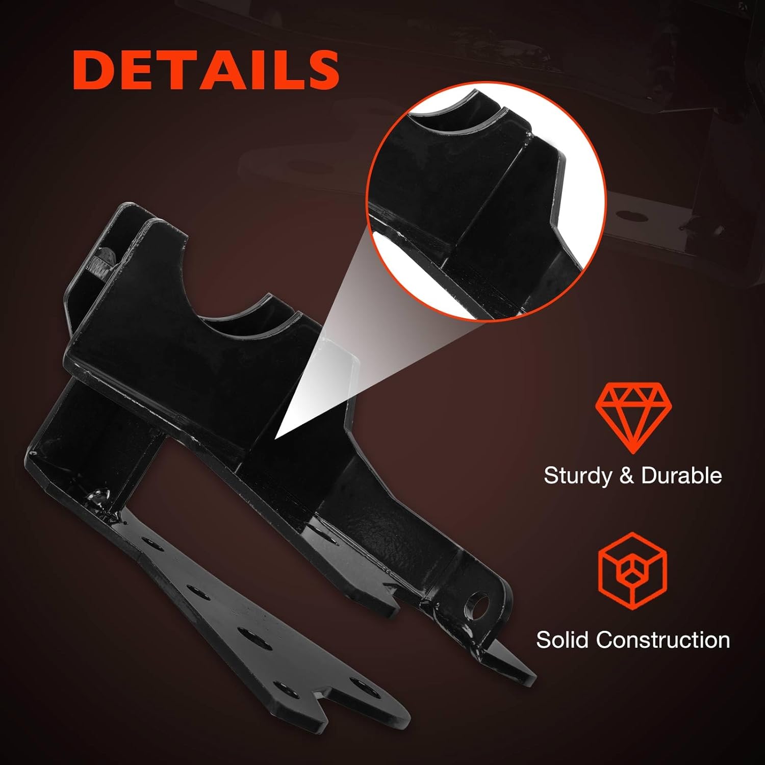 Front Track Bar Bracket Compatible with 2007-2018 Jeep Wrangler with 3.5-4" Lift,1118