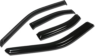 Auto Dynasty Rain Guards Tape-On Compatible with 2000-2006 Sentra B15 4DR 4Pcs Window Vent Visor Deflector