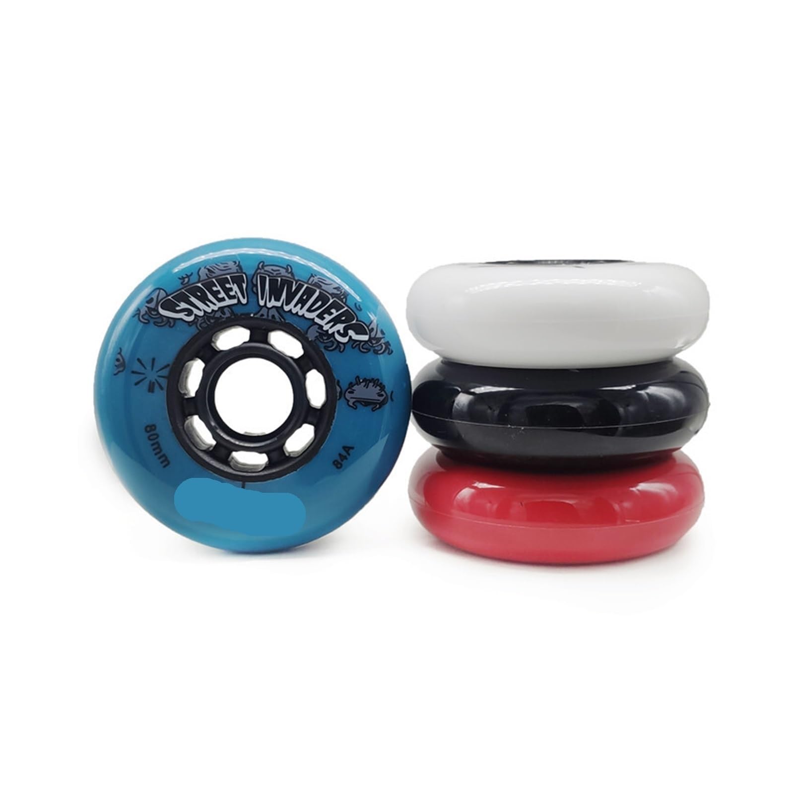 Neumático De Rueda Patinaje 8 Piezas for Ruedas Patines En Línea Para Patin(Blue,68mm)