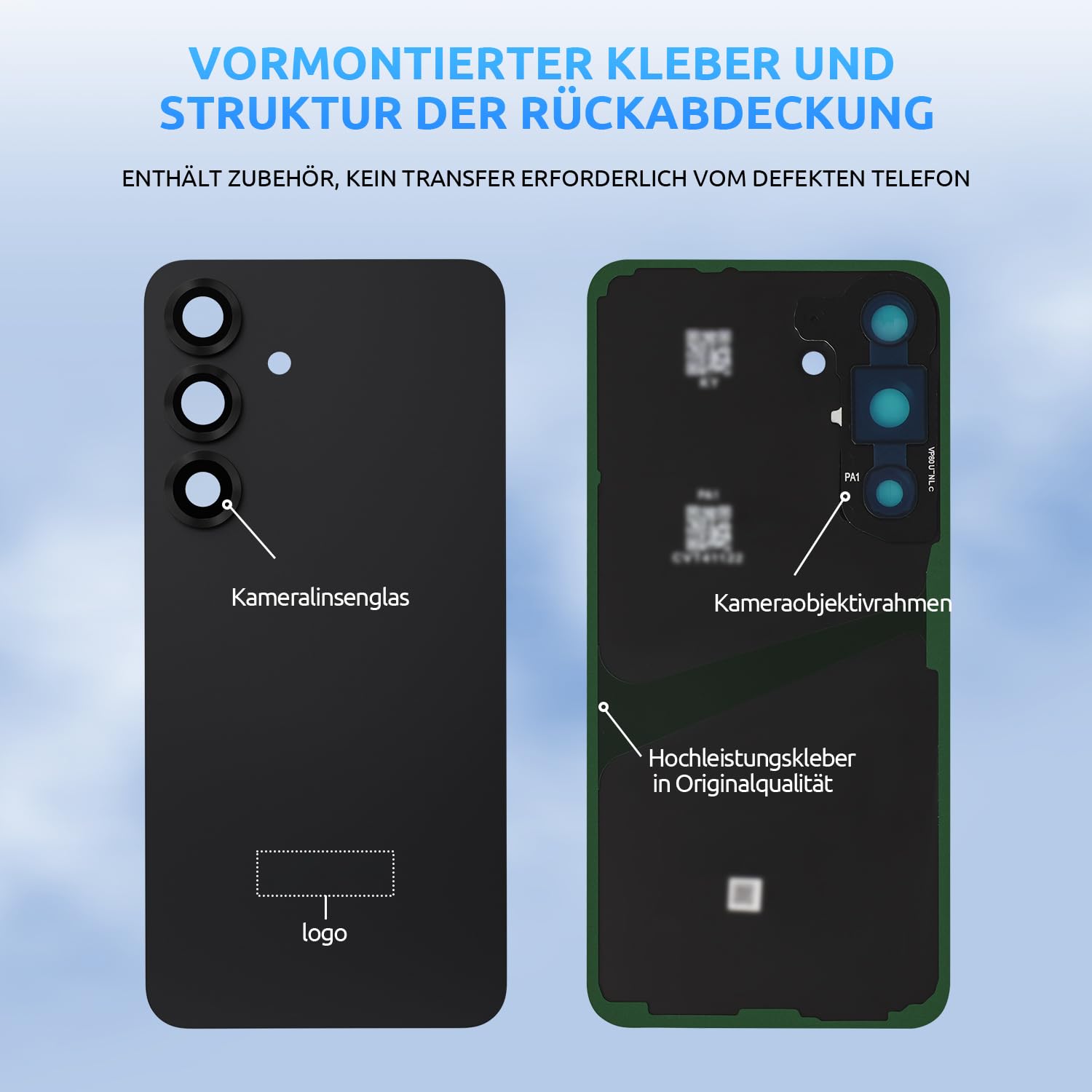 Akkudeckel für Samsung Galaxy S25 S931 Dunkelblau
