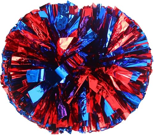 Miniatura 19 de Hooshing - Paquete de 2 pompones de animadora con mango tipo bastón, pompones para espíritu de equipo, deportes, bailes, animación, para niños, Negro