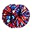 Hooshing 2PCS Blue and Red Pom Poms Cheerleading with Baton Handle for Team Spirit Sports Dance Cheering