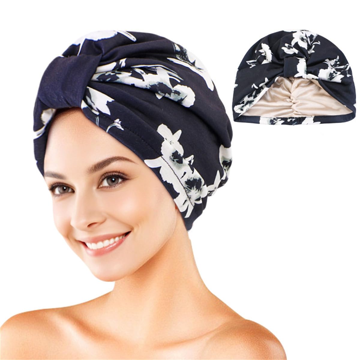 Foulard de chimio pour femme avec perte de cheveux - Bonnet de chimiothérapie - Turban