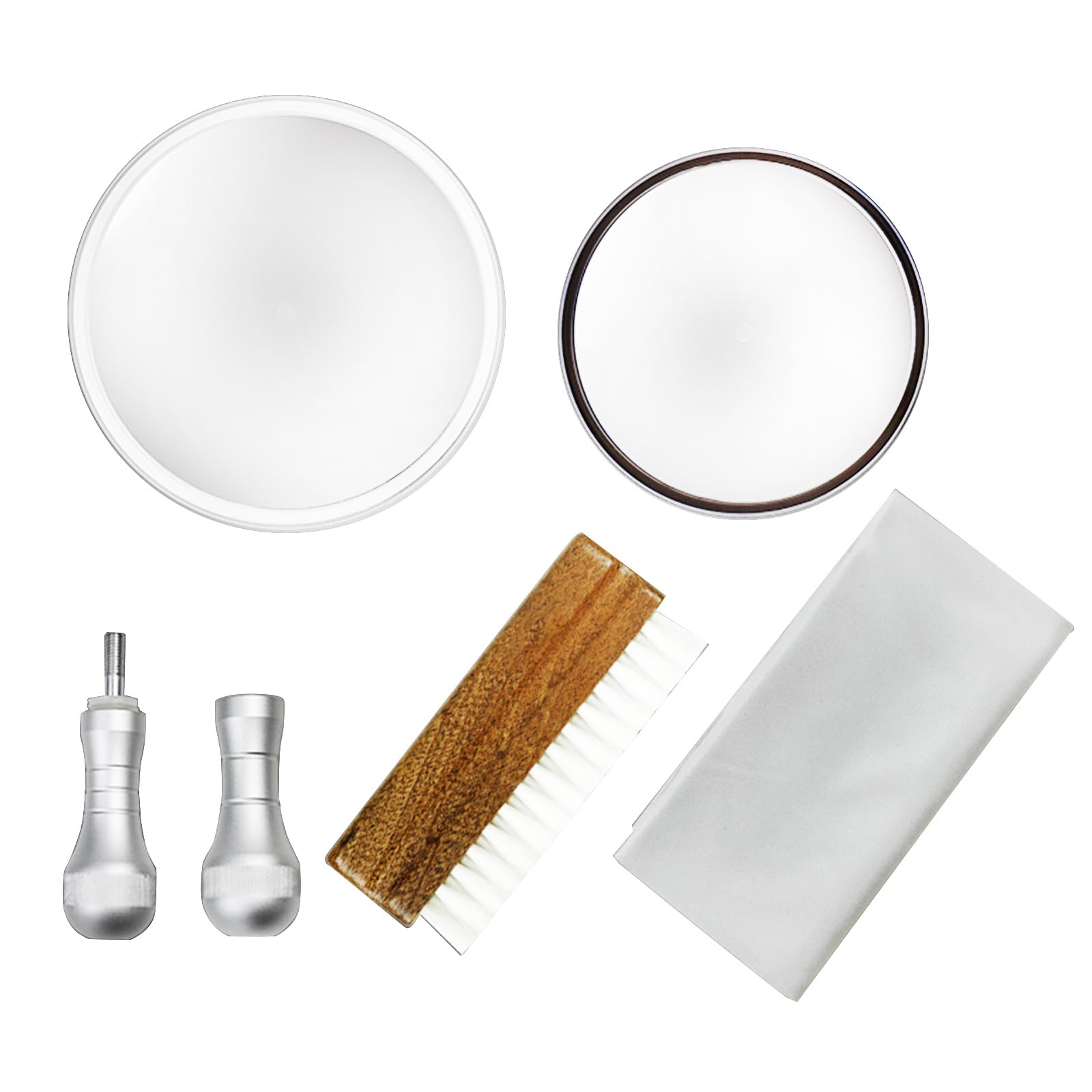 Kit di pulizia 5 in 1 per LP Record Label Saver Clean Tool Cleaner Clamp Water Brush Cloth LP Record Clean Tool