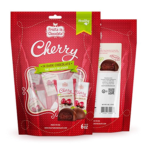 Dark Chocolate Covered Cherries, 6 Oz Bag