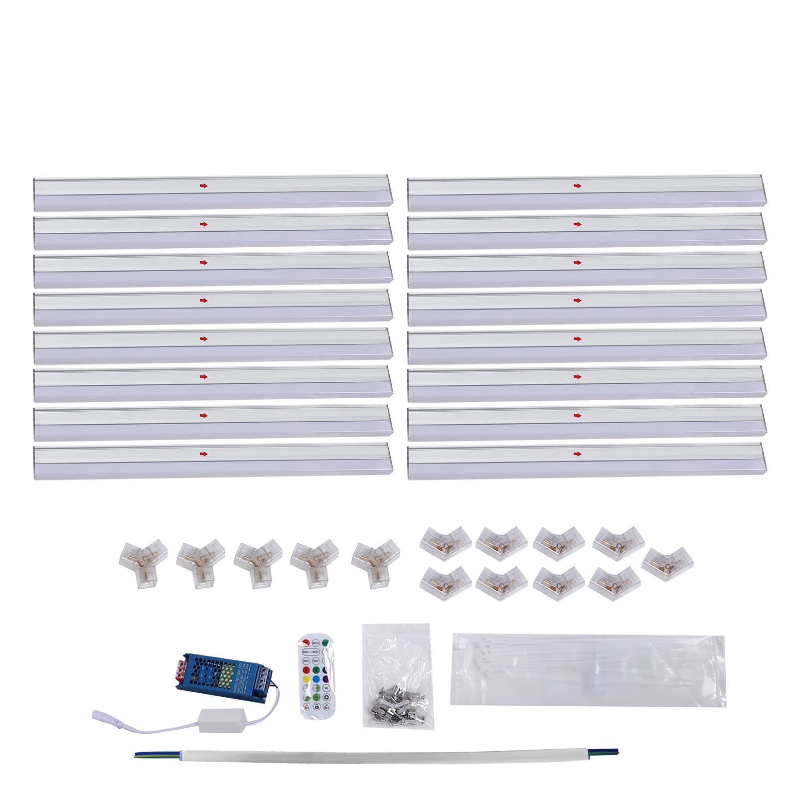 KIMISS Luces de Pared LED RGB Inteligentes - Luces Hexagonales Remotas Luz de Panel de Techo LED RGB para Garaje IP54 a Prueba de Agua para Juegos de Fiesta Horizontal 3 Orificios