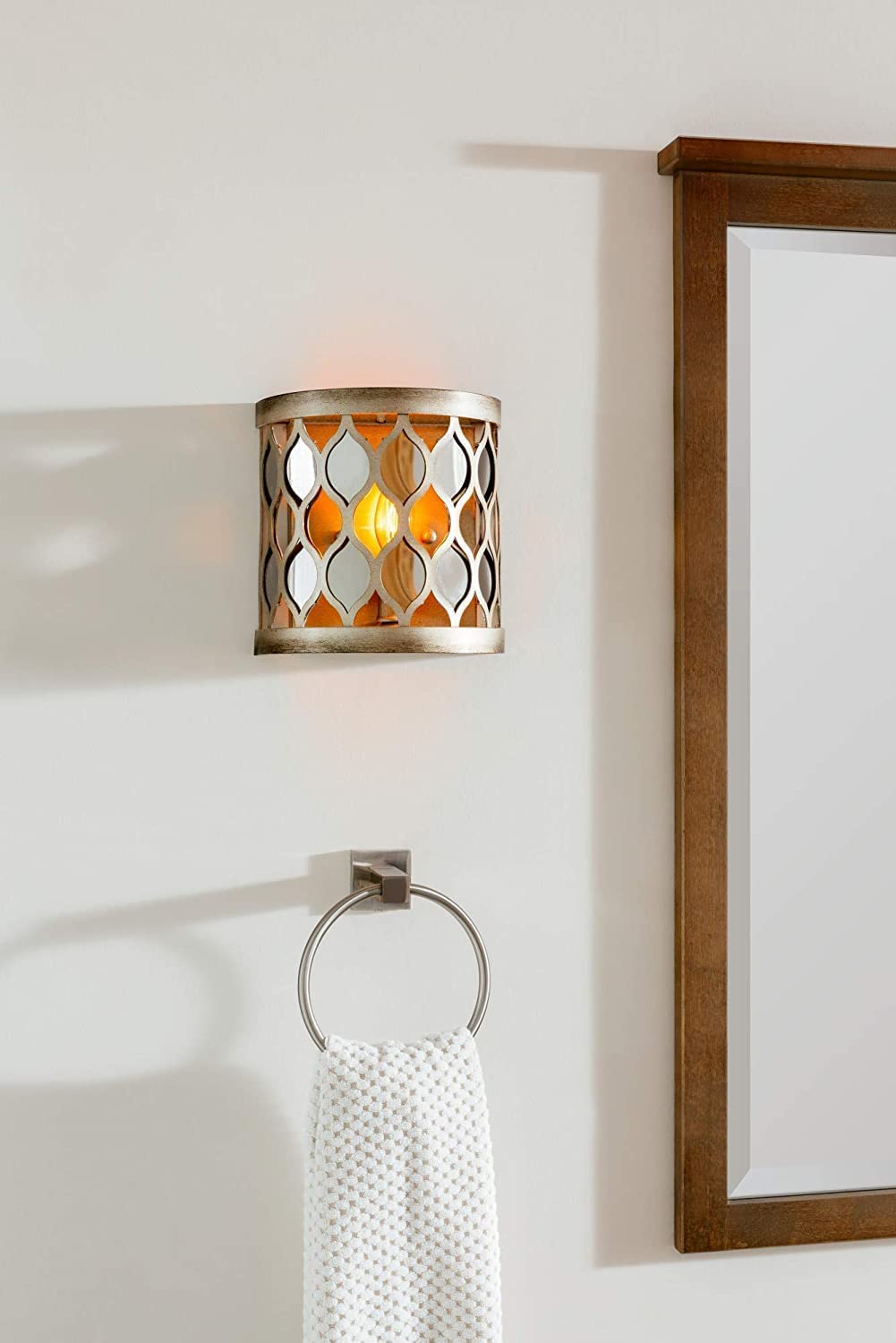 YUET Toallero de Anilla, Porta Toallas Redondo, Acero Inoxidable Percha De Baño, Anillo De Toalla para Baño, Cocina, Montaje en Pared (Plata)