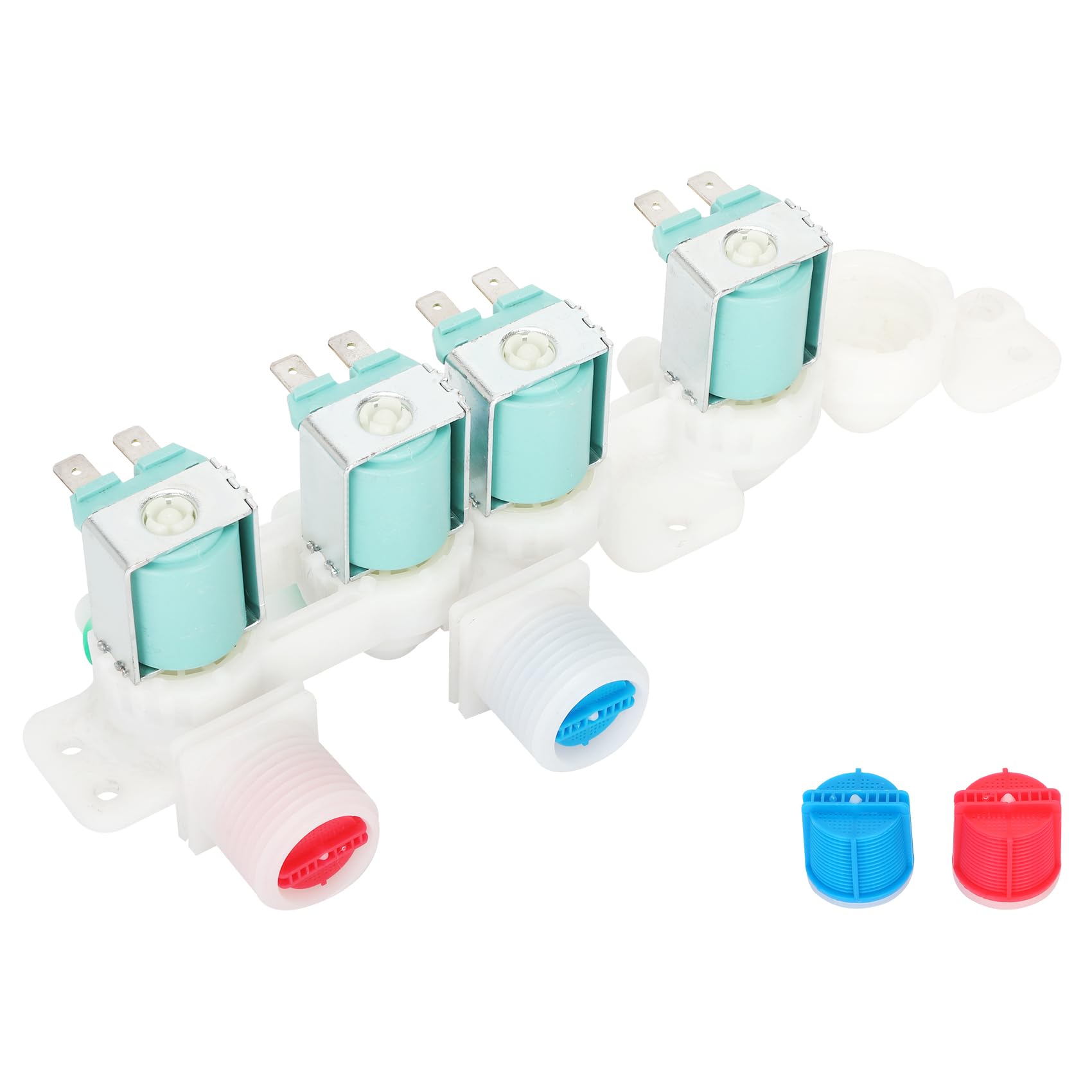 Photo 1 of ***BROKEN, SOLD FOR PARTS*** Upgrade DC97-15459H Water Inlet Valve For Samsung Washing Machines WA50R5200AW/US WA45H7000AW/A2 WA45M7050AW WA422PRHDWR/AA WA45H7000AW/AA WA45H7000AP/A2 WA50R5400AV/US - 5 YEARS WARRANTY by Micnce