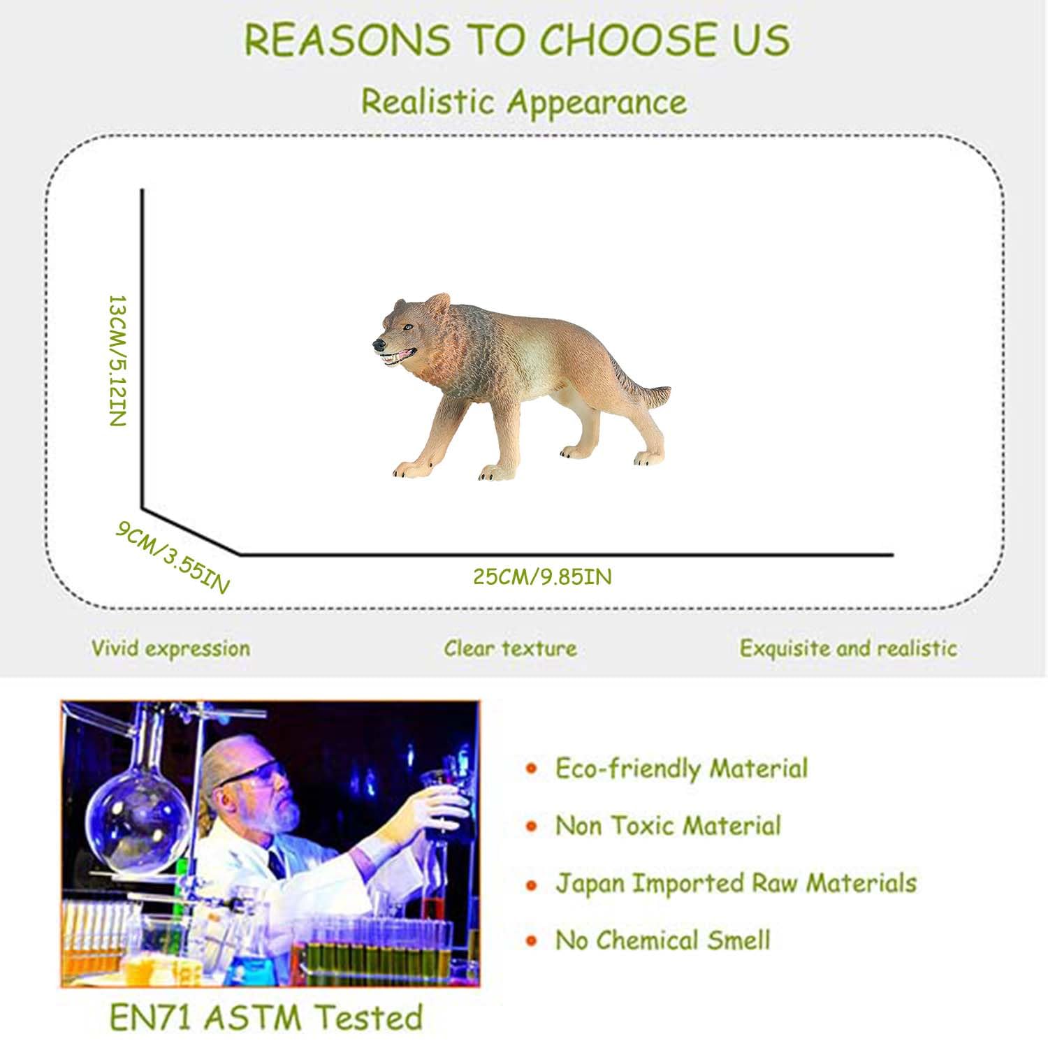 JOKFEICE Figuras De Animales De Plástico Chacal Animales Modelo De