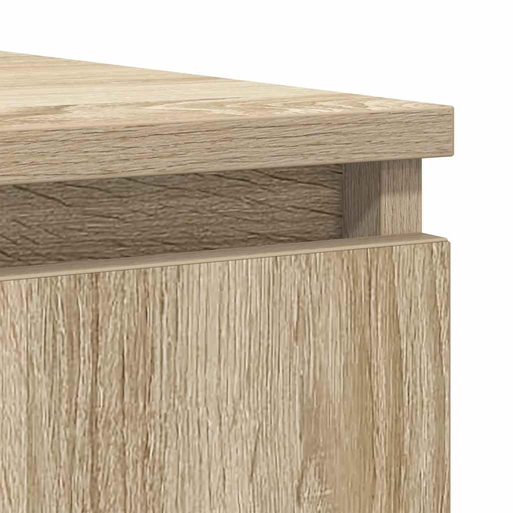 vidaXL Aparador con cajones Roble Sonoma 100,5x35x76 cm, Armario de almacenaje, Mueble aparador, Mueble de Pasillo, Mueble Buffet