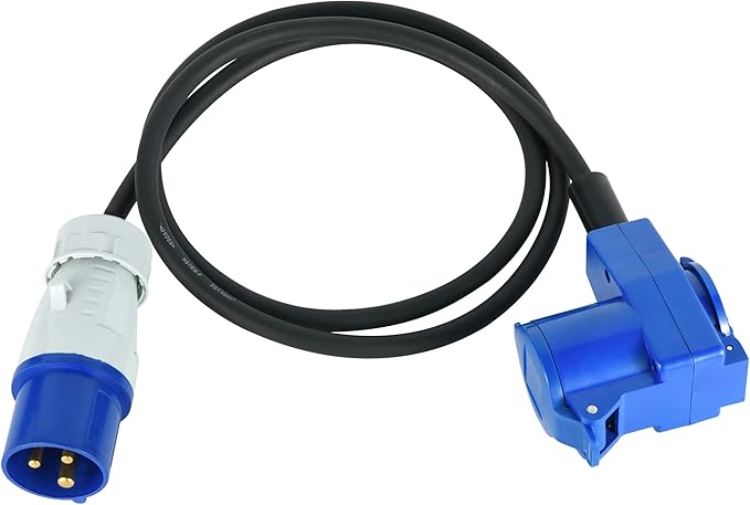 Electraline 01742 Prolunga Elettrica, Adattatore Industriale CEE IP44 1 - Foto 3