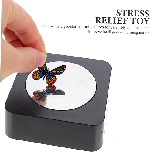 Miniatura 2 de 1 juego de adornos magnéticos de metal de juguete Bloques magnéticos para niños accesorios para el hogar decoración de mariposas magnéticas