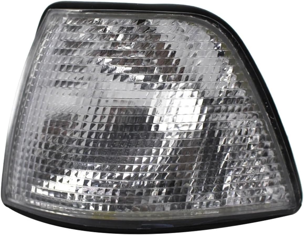 A Pair of Turn Signal Light with White Lens Replacement Compatible with BMW E36 318i 328i M3(Left)