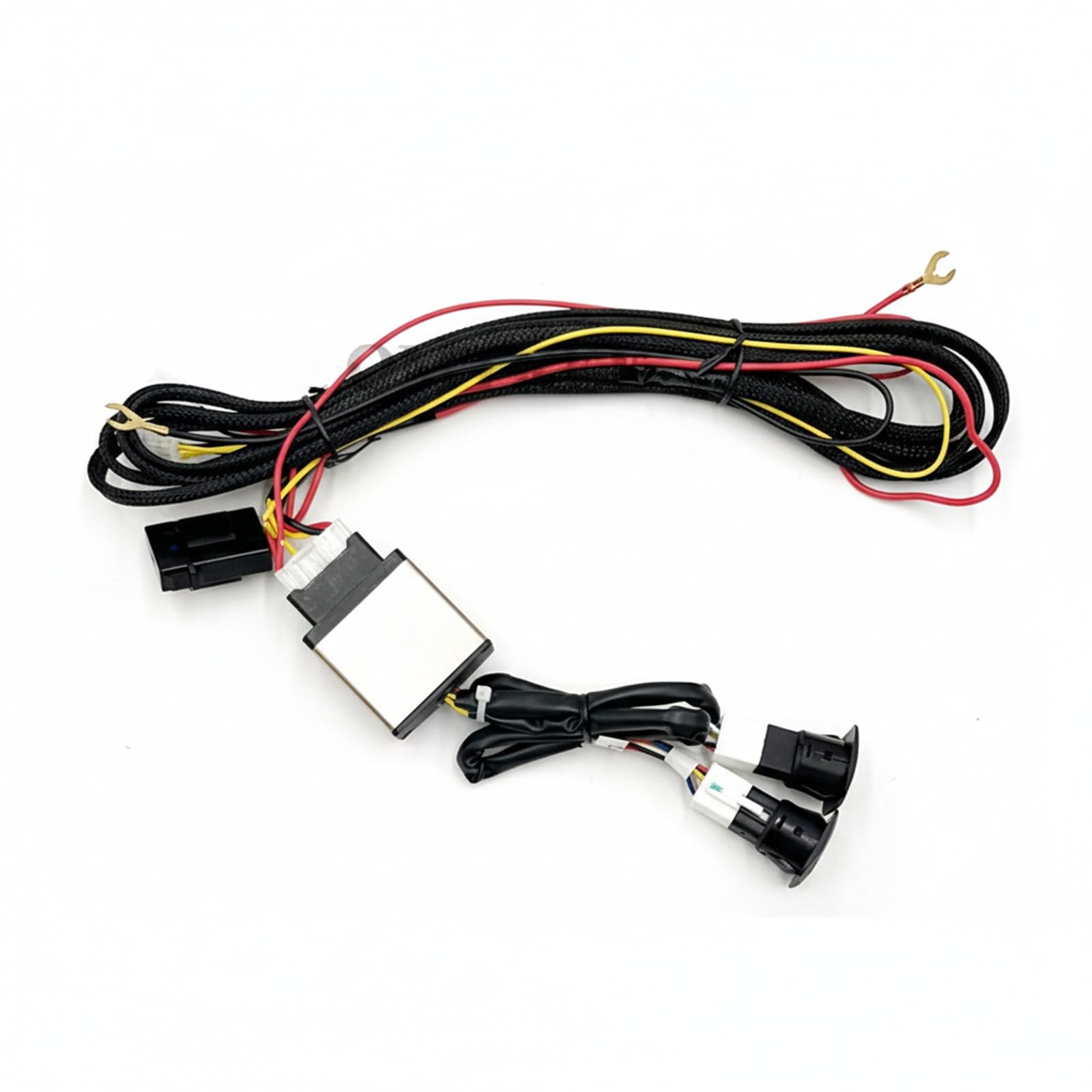 Kit de calefacción de fibra de carbono para asiento de coche con interruptor, 3 niveles, universal, para asientos de coche, 4 almohadillas (2 asientos) - E