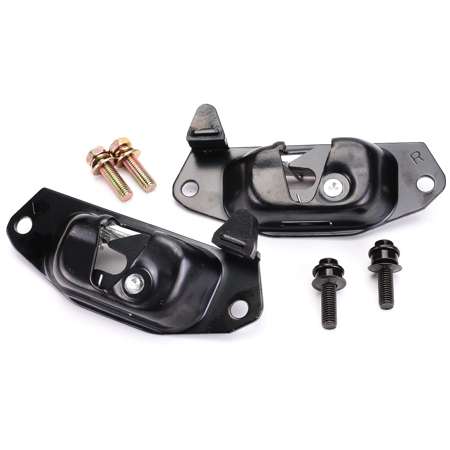 GJAUTOPARTS 15921948 15921949 Tailgate Latch Lever with Striker Bolt Compatible with Chevy Silverado GMC Sierra Cadillac Escalade 1999-2007 (Left and Right Pair)