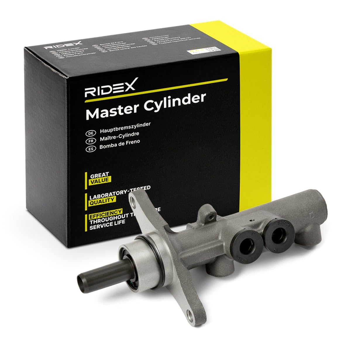 RIDEX 258M0125 Cilindro principal de freno sin sensor Compatible con VW Polo V Hatchback 6R1, 6C1