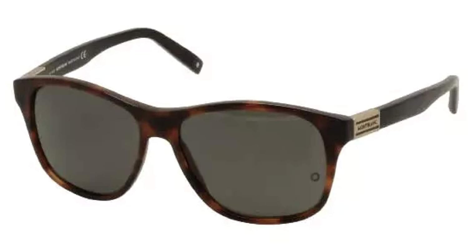 MONTBLANC UV Protected Brown Wayfarer Full rim Sunglasses for Men – MB373S 57 52R MONTBLANC UV Protected Brown Wayfarer Full rim Sunglasses for Men – MB373S 57 52R