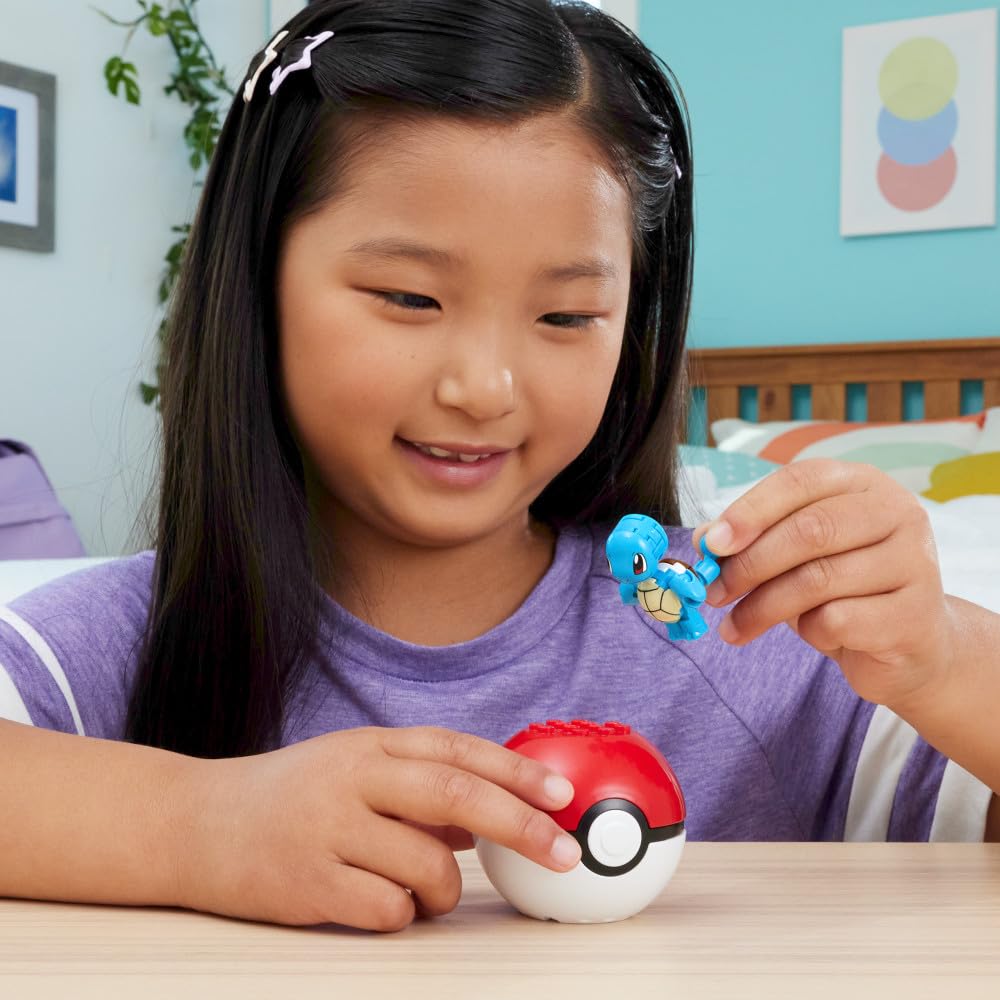 MEGA Pokémon - Set Costruzione Squirtle E Palla - 16 Pezzi - Dai 6 Anni
