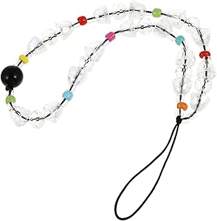 Outanaya Corrente De Telefone Móvel De Cristal Decoração De Cristal Cordão De Telefone Celular Cordões De Telefone Contas Claras Contas De Cristais Contas De Cristal Corrente De Telefone