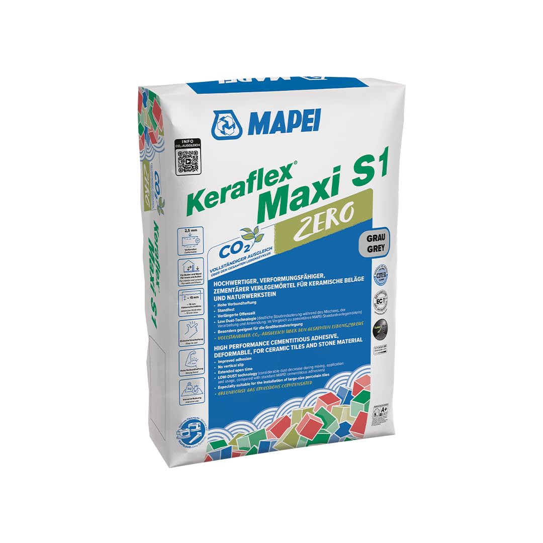 MAPEI Keraflex Maxi S1 ZERO Kg.25 adesivo a scivolamento verticale