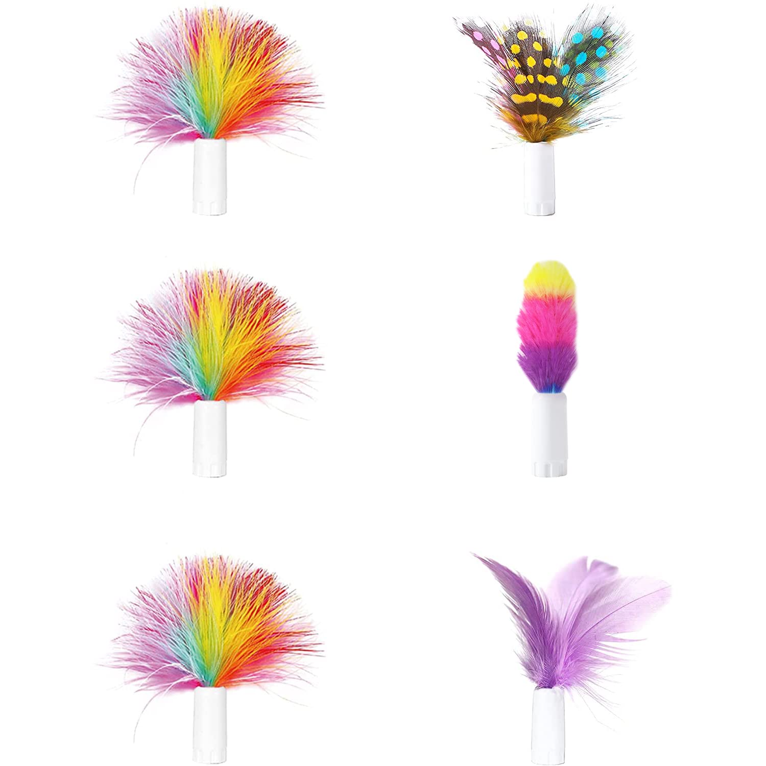 Giocattoli Con Campanellino Per Gattini Giocattoli Con Piume Per Gatti 8 Pezzi - Interattivi, Con Campanellino, Gancio Sostituibile Giochi Con Campanellino Per Gatti