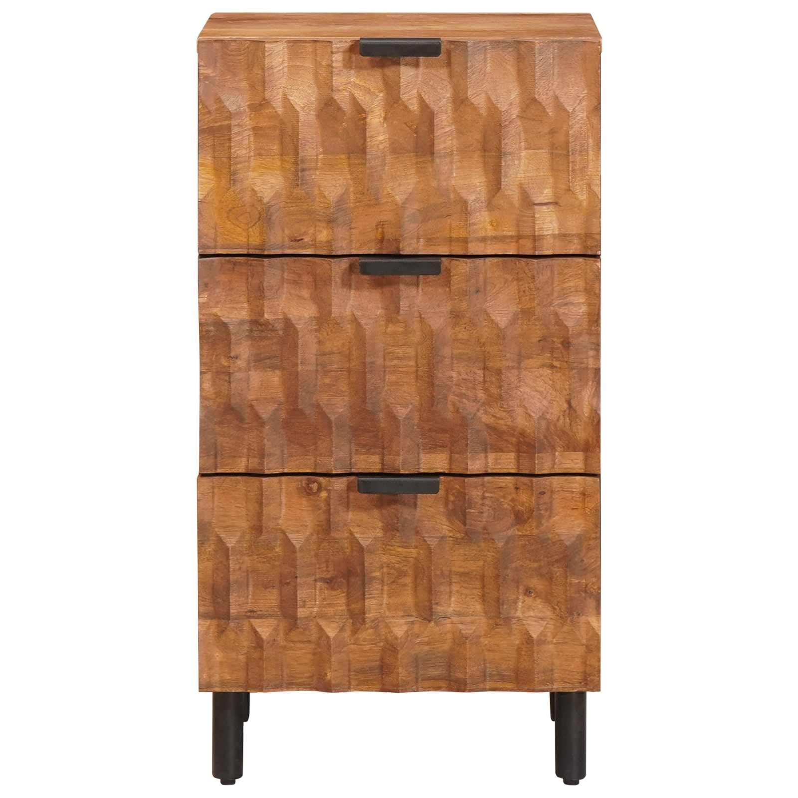 vidaXL Sideboard mit Speicher Akazienbraune Oberfläche 40 x 33 x 75 cm