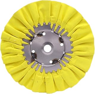 Renegade Products 9" X 3" X 5/8" Airway Buffing Wheel for Metal Polishing Aluminum & Stainless Steel for Wheels, Tanks & Bumpers (Yellow)