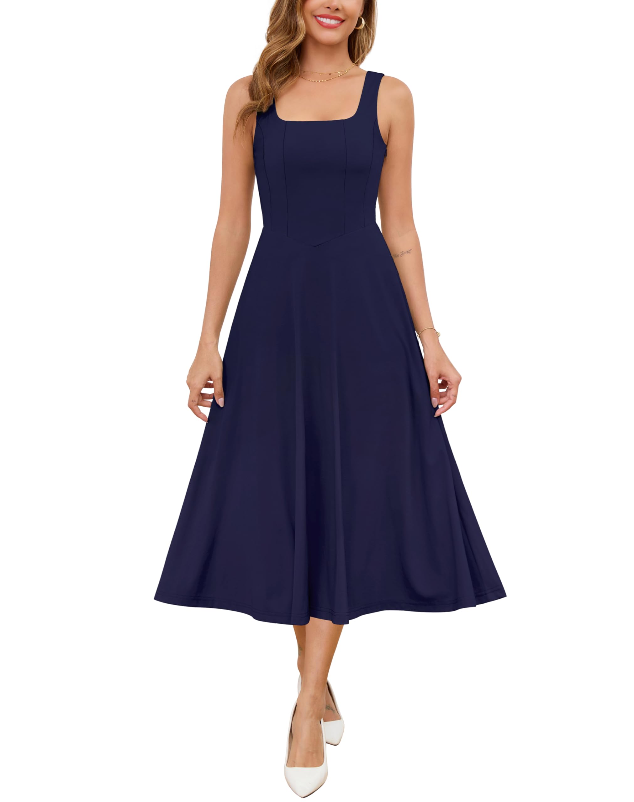 Zattcas Summer Wedding Guest Dresses for Women 2025 Square Neck Sleeveless | eBay Zattcas Summer Wedding Guest Dresses for Women 2025 Square Neck Sleeveless | eBay