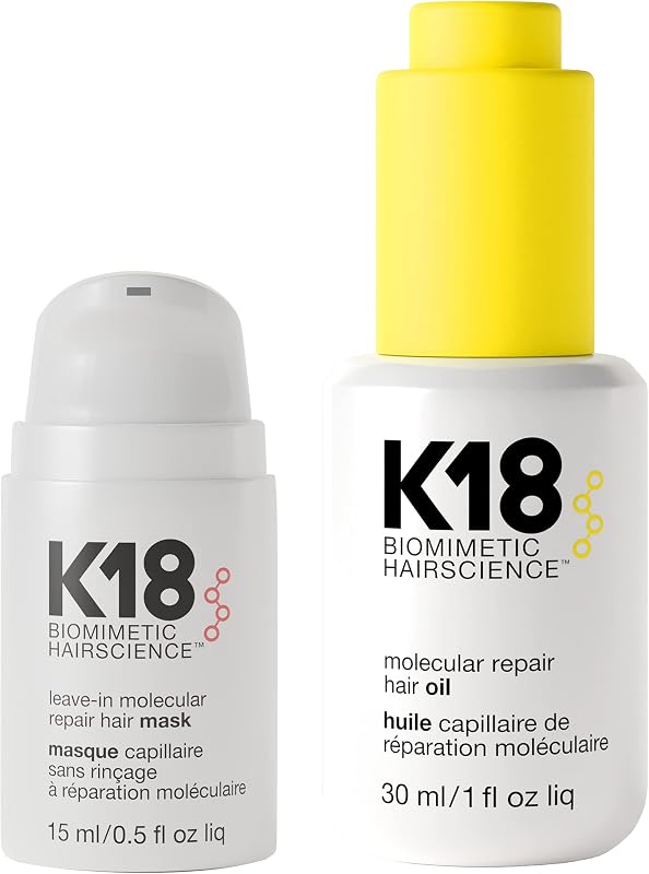 Repair Bundle - Leave-In Repair Hair Mask, 4-Minute Speed Treatment(15ml), and Weightless Hair Strengthening Oil (30ml)