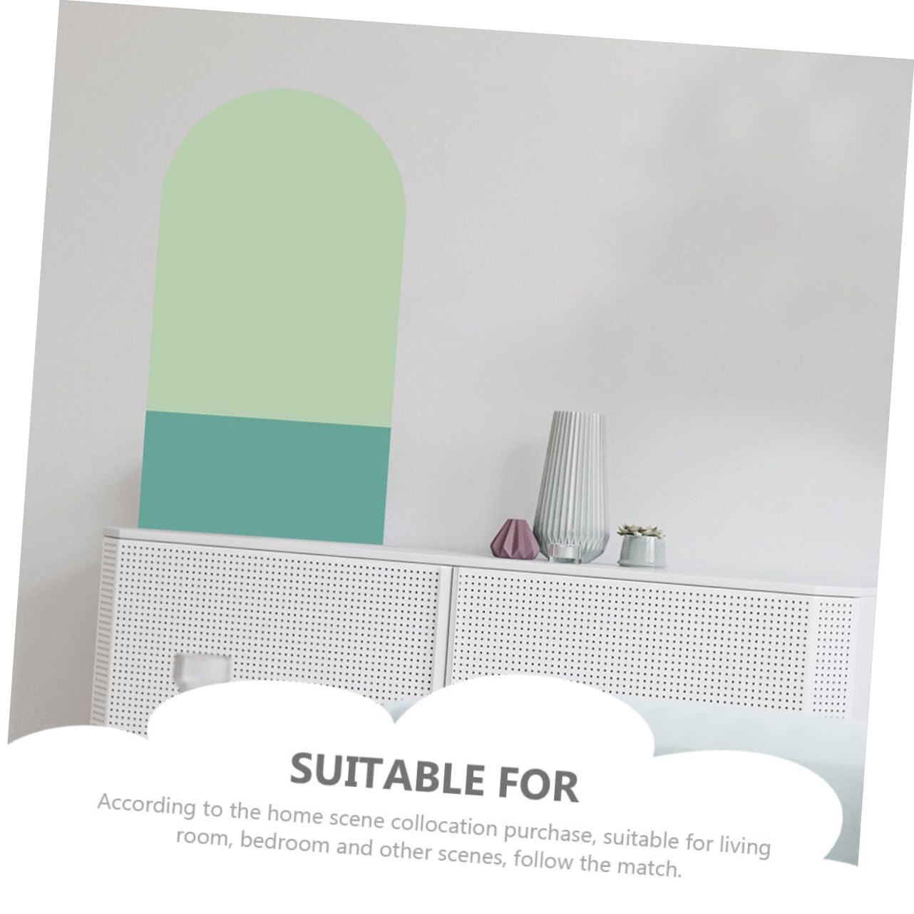 DOITOOL 2pezzi Adesivi Murali Geometrici Autoadesivi Per Decorare Stanze Stickers Murali Per Soggiorno e Camerette Facili Da Applicare e Rimuovere Design Moderno e Resistente e