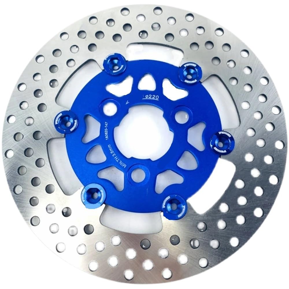Disque de frein e-bike CNC 220mm 3 trous flottant pour Jog RSZ Force - 7