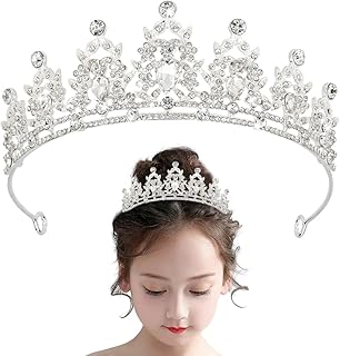Tiaras for Girls, Crown for Girls, Crowns for Kids, Princess Crowns for Little Girls Kids Crown Tiaras for Girls Princess Tiaras for Little Girls Tiara Headband for Little Girls Tiara Crowns for Kids Birthday Party Wedding Flower Girls (Style D)