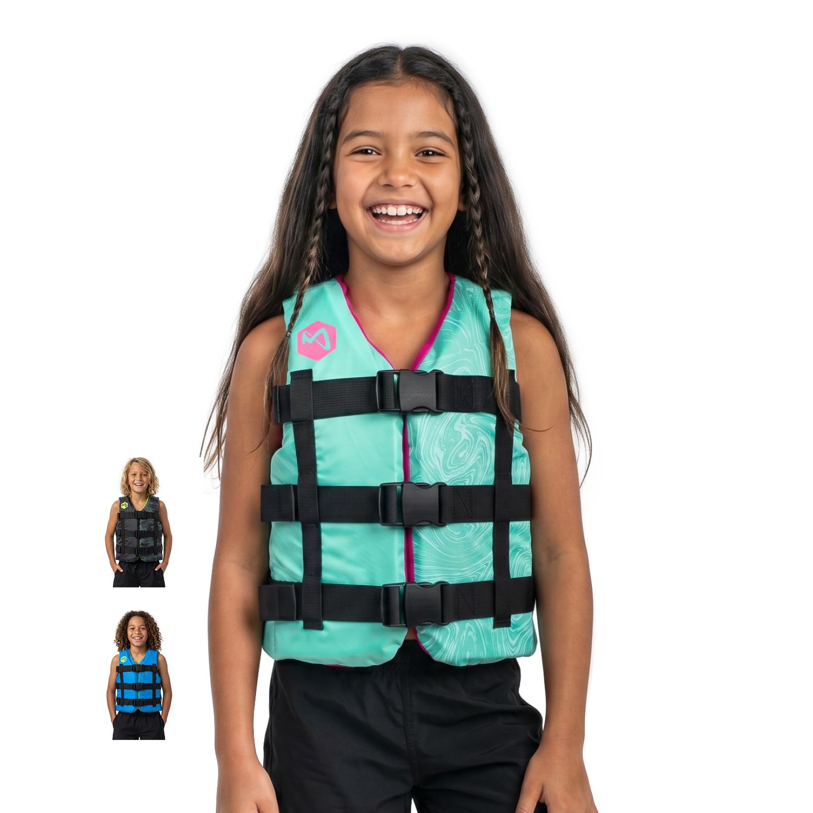MESLE Aiuto al Galleggiamento per Bambini H210 Junior 25-40 kg, Gilet di Galleggiamento Ragazza Ragazzo