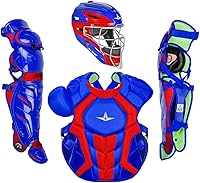 Vista 15 de All-Star S7 Axis for Adults - Baseball Catching Equipment Kit (Catching Helmet, Chest Protector, Leg Guards), NOCSAE Standard