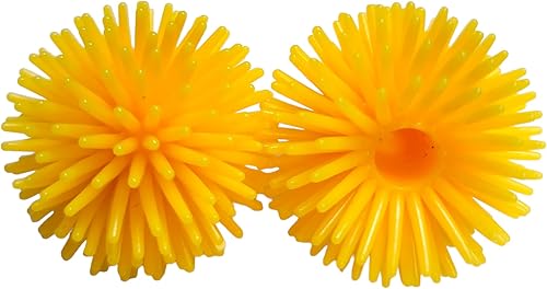 Miniatura 6 de Zugar Land Coloridas tapas de lápices de bolas de seto (paquete de 12) de 1.5 pulgadas. Diversión para la ansiedad. Bolas de pinchos. Incentivo de