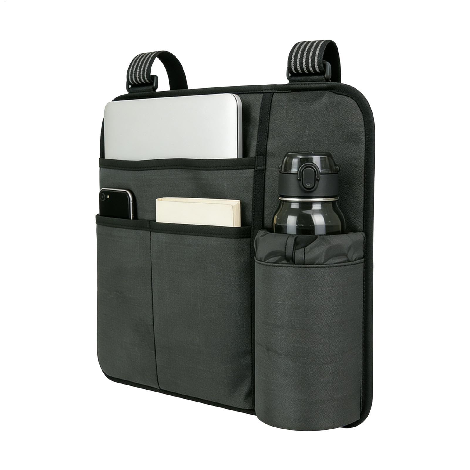Organiseur de siège pour avion : sac de voyage pour passeport, téléphone et bouteille