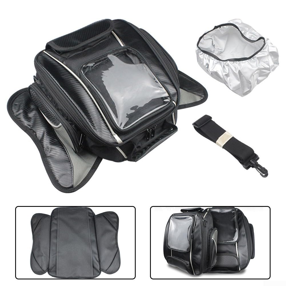 Sacoche de réservoir de moto avec écran tactile 6 5" et installation magnétique