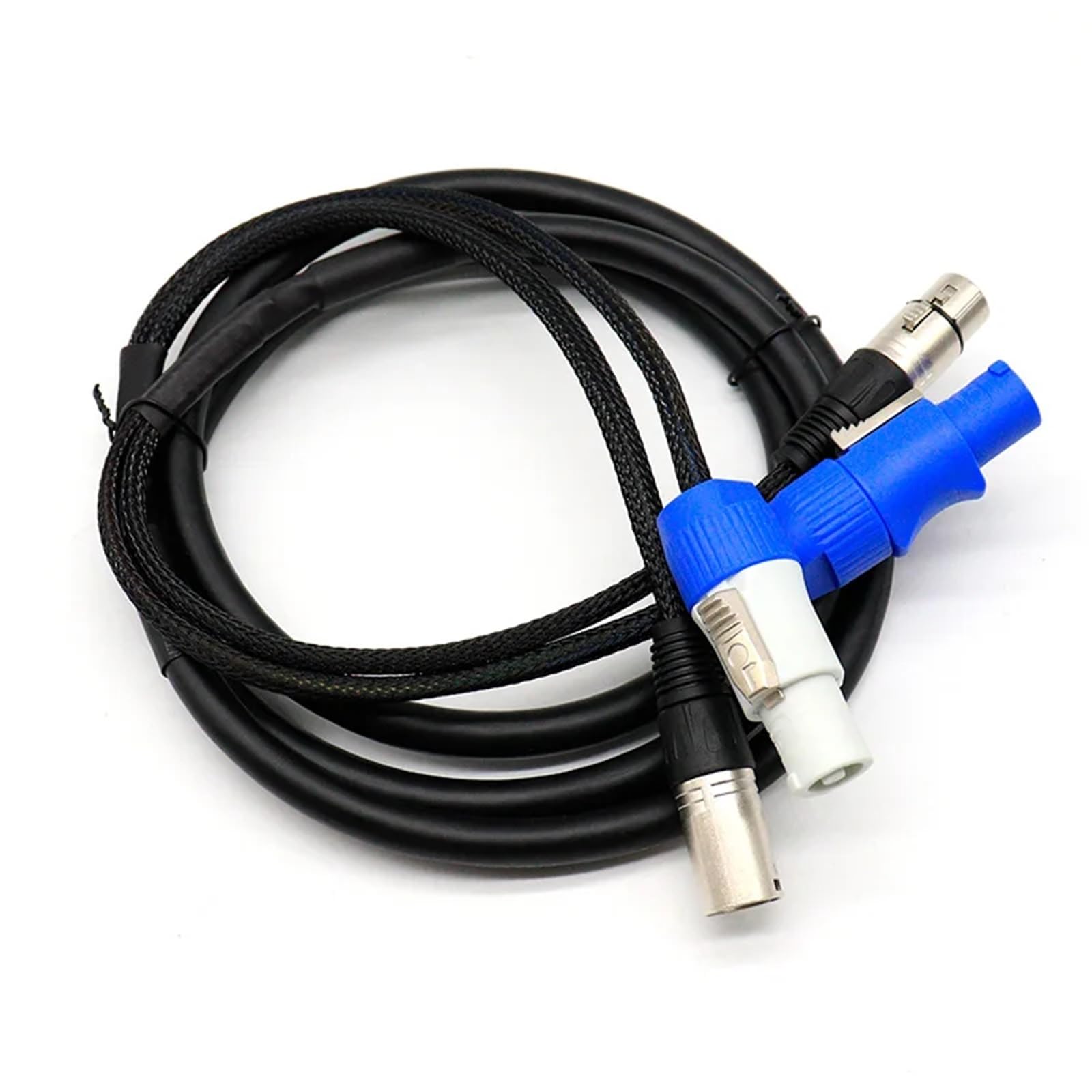 Elastyczny kabel Combo XLR 3 x 1,5 mm² (1 m, 2 m, 3 m, 5 m) do reflektorów scenicznych (2 metry)
