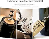 Vista 5 de Beerbottleopener Stainless Steel Wine Opener Remover Metal Red Wine Opener Corkscrew Bottle Openers Corkscrews (Color : Red, Size : 16 * 8 cm)