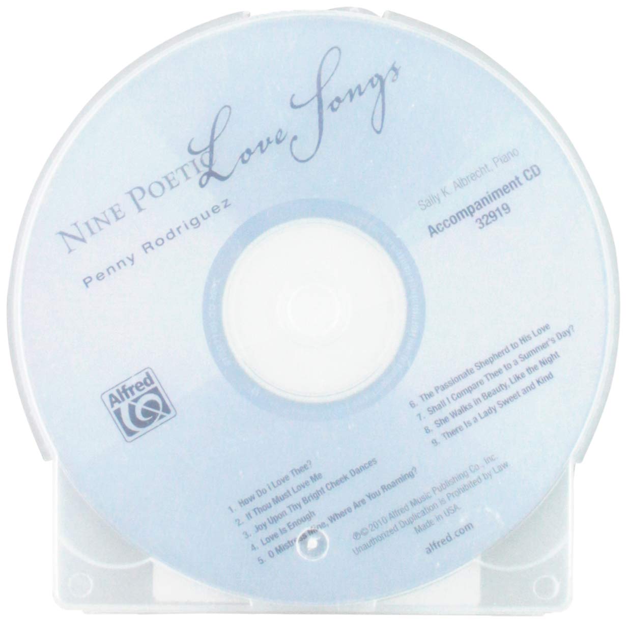 Nine Poetic Love Songs: For Solo Voice and Piano      Audio CD – Audiobook, April 1, 2010