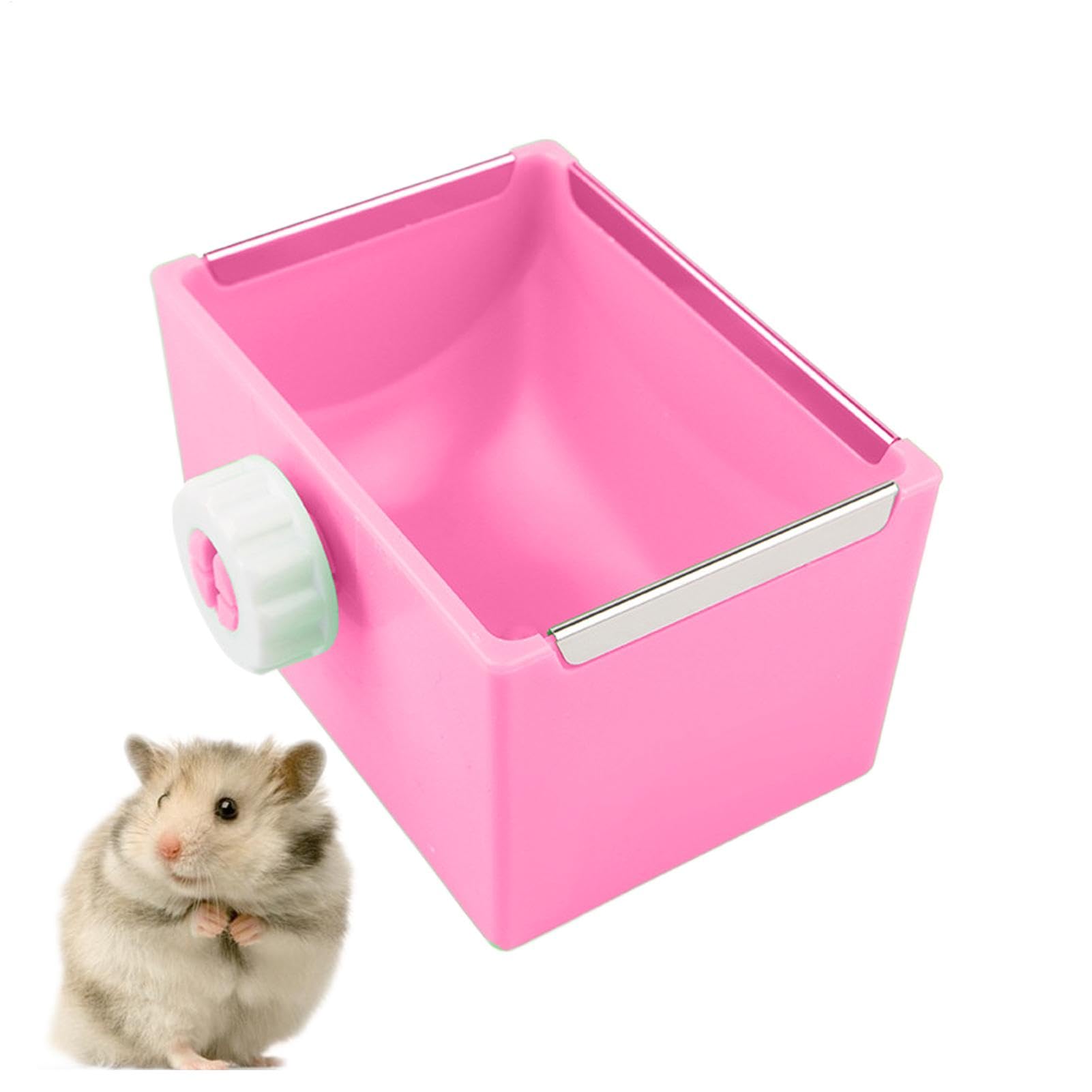 Tazón de Comida de hámster, tazón de hámster Plato de alimentación de Agua | Tazón de comida de jaula de hámster fijo para jerbos, ratones, cachorros y otros animales pequeño