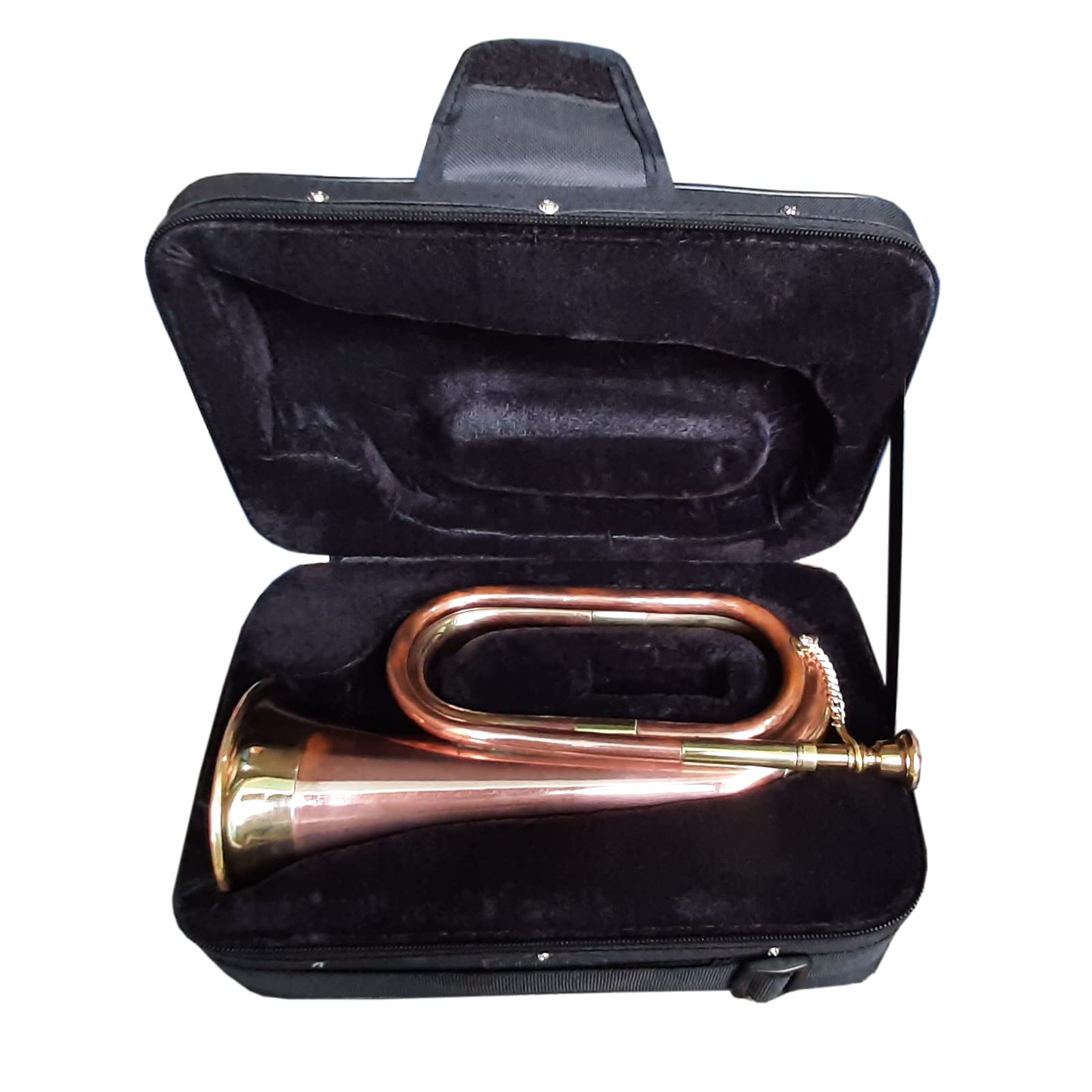 Bugle Copper and Brass Parade Good Sound Quality with Bag/Case Civil War Era Solid Copper Bugle US Military Cavalry Horn