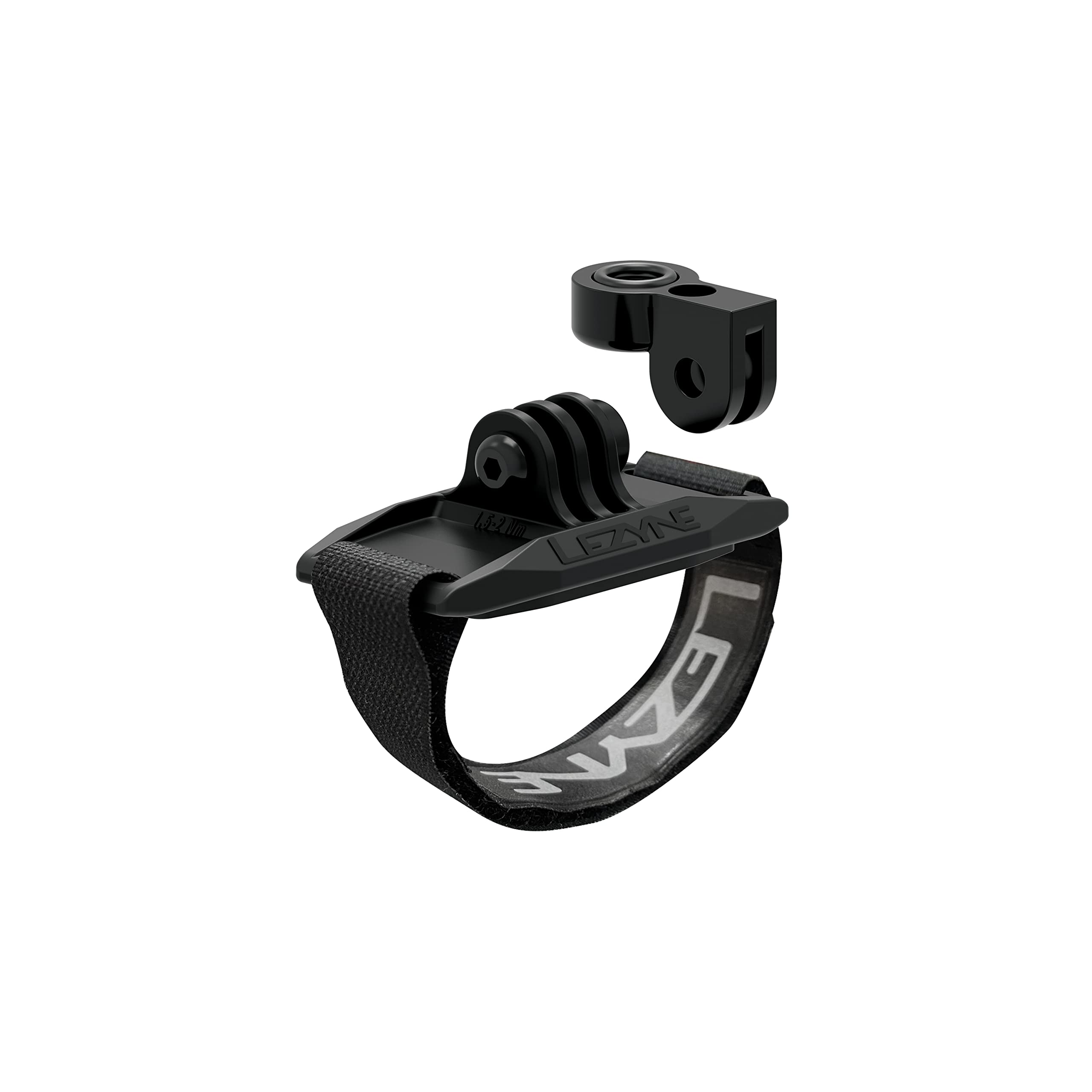 LEZYNE Supporto LED per casco da bicicletta, ottimale guida notturna, registrazione, facile da installare, versatile, durevole