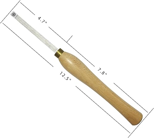 Miniatura 4 de Mini torno de madera con punta de carburo herramientas de torneado conjunto conjunto más duro detallador acabado hueco para carpintería con mango de
