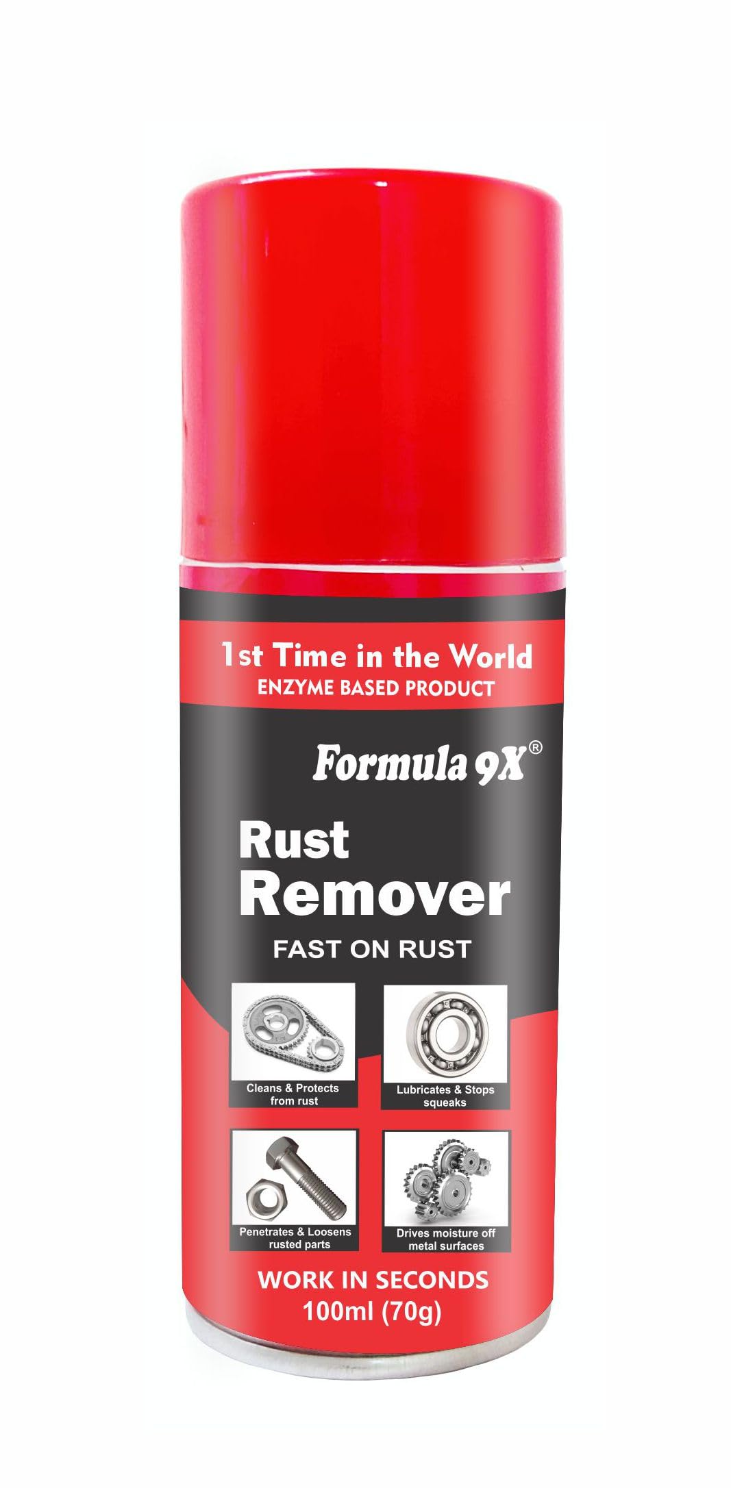 Formula 9X Dr. Rust 360 Rust Remover - 100(70g) Combo Pack | Multi-Purpose Spray | Degreaser Spray | Stain Remover | Dirt and Dust Cleaner (B09KJCQ5N8) Amazon Price History, Amazon Price Tracker