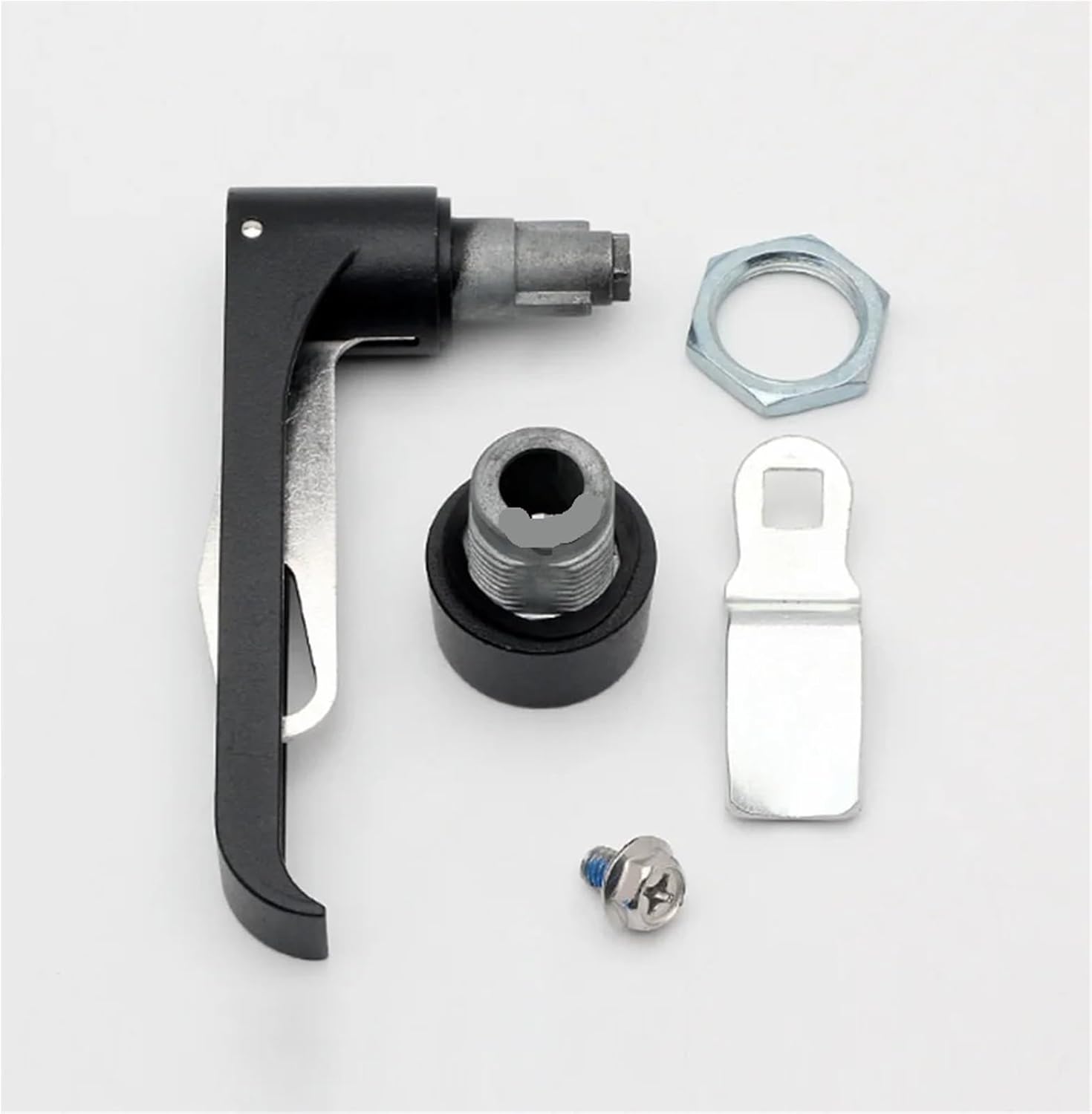 MS842-1B Industrial Door Lock Mechanical Door Lock Stainless Steel Handle Lock Electrical Cabinet Door Lock with Padlock Device 1Pcs