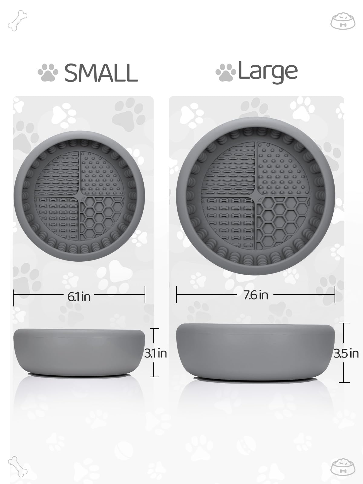 Ciotola per leccare cani con spazzola e raschietto, tappetino per leccare l'ansia per cani, antiscivolo, per leccare il congelamento, ciotola per distrazione, silicone senza BPA, lavabile in